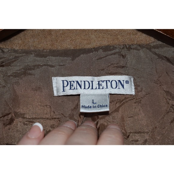 Pendleton 100% Wool Button Down Jacket Size L - Picture 3 of 5